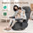 Lullacloud Manual Nursery Glider Chair With Multi Position Armrests And Adjustable Headrest - Black-126486573