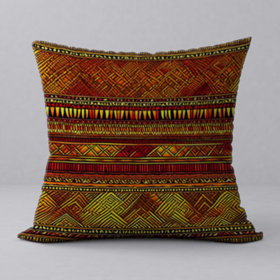 Abstract Reversible Throw Pillow
