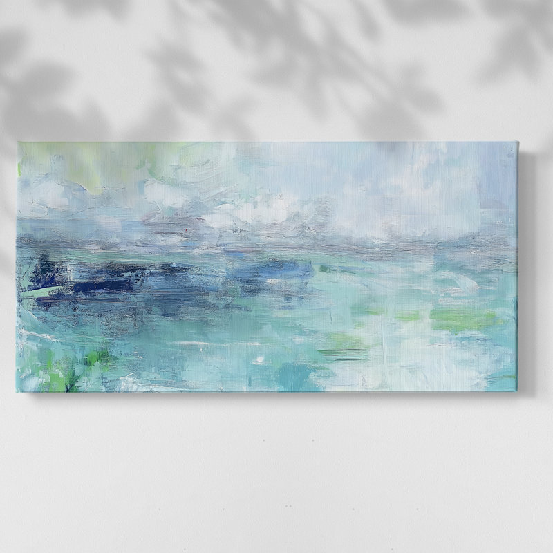 Abstract Seris 6 #XCII-Gallery Wrapped Canvas, 16" H x 32" W
