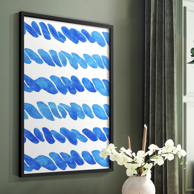 «Abstract Abstract», reproduction encadrée - prêt à accrocher, H 10 po x l 8 po, Noir