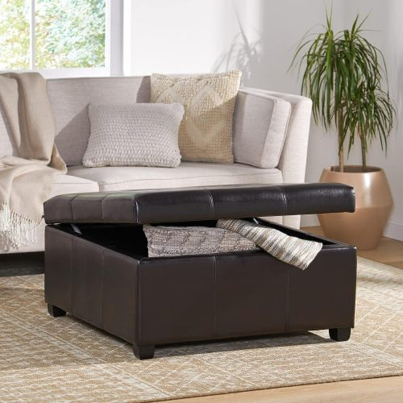 Square Ottoman Bench with Storage