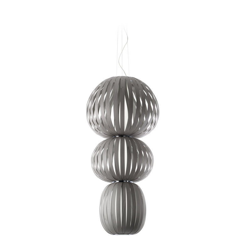 Totem 1 - Light LED Pendant, Natural Beech, 2700K LED, 61" H x 28.7" W x 28.7" D