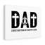 Dad, My Hero - Wrapped Canvas Print