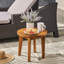 Table d'appoint 16 po en bois de style rustique, finition, construction en bois, avec style-1972005094