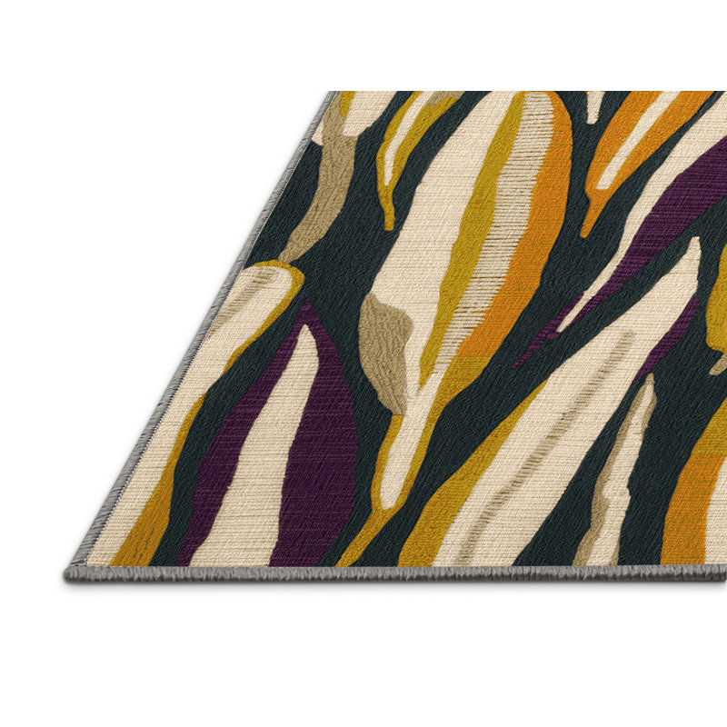 Washable Arracacha Vegetables Area Rug, Rectangle 4' x 6'