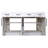 Andranique Kitchen Island with Engineered Marble Top-399009944
