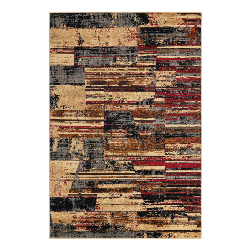 Knowle Geometric Indoor Rug, Rectangle 4' x 6'