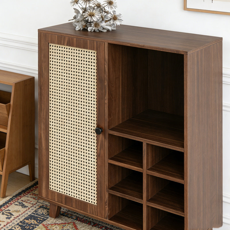 Sideboard Cabinet with Storage, Walnut