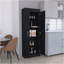 Garde-manger au Népal, conception à 2 portes peu encombrante avec plusieurs tablettes-421387168