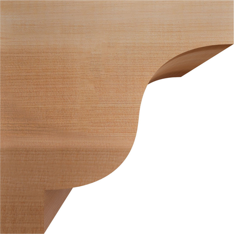Newport Corbel, H 8 po x l 5,5 po x P 8 po, Cèdre rouge, Lisse