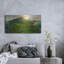 «Green Seychelles - Siloutte Island», art mural en métal, 48 po x 24 po
