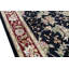 Hand-Knotted High-Quality Black and Wine Area Rug