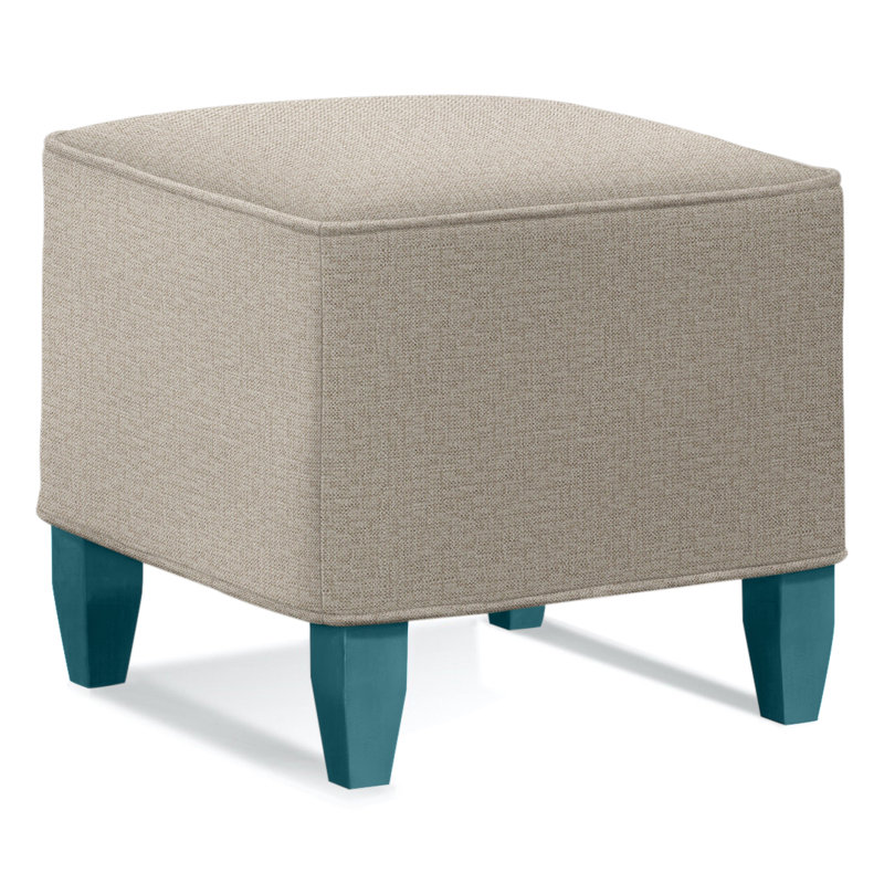 Brooklyn Square Ottoman, Beige Performance Fabric Polypropylene/Olefin, Graystone