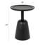 Table d'appoint ronde en bois de manguier