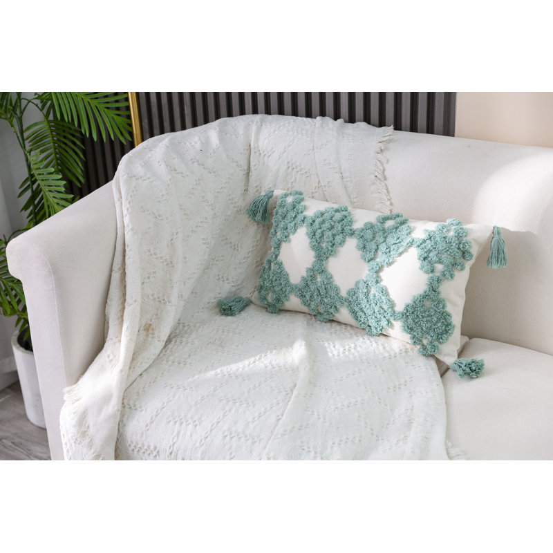 Housse de coussin Novel, Vert menthe, Rectangle
