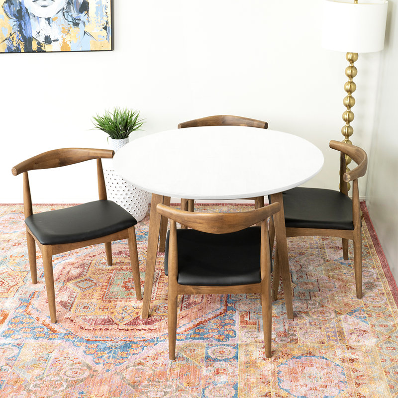 Ensemble repas 4 personnes Trapani, Blanc, Noir