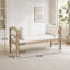 Banc rembourré avec pieds tournés-1259378263