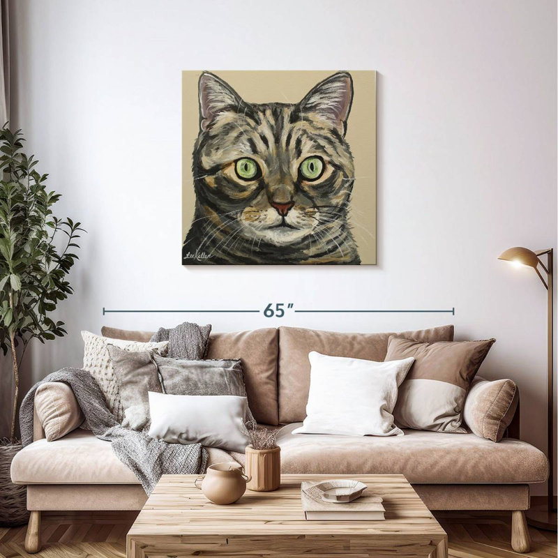 Chat tigré Ontan, H 36 po x l 36 po