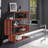 Buck II Clear Glass, Chrome High Gloss Finish Writing Desk With Shelf