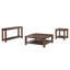 Table basse carrée en bois d'acacia Livingston