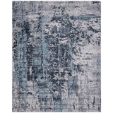 Abstract Area Rug in Blue