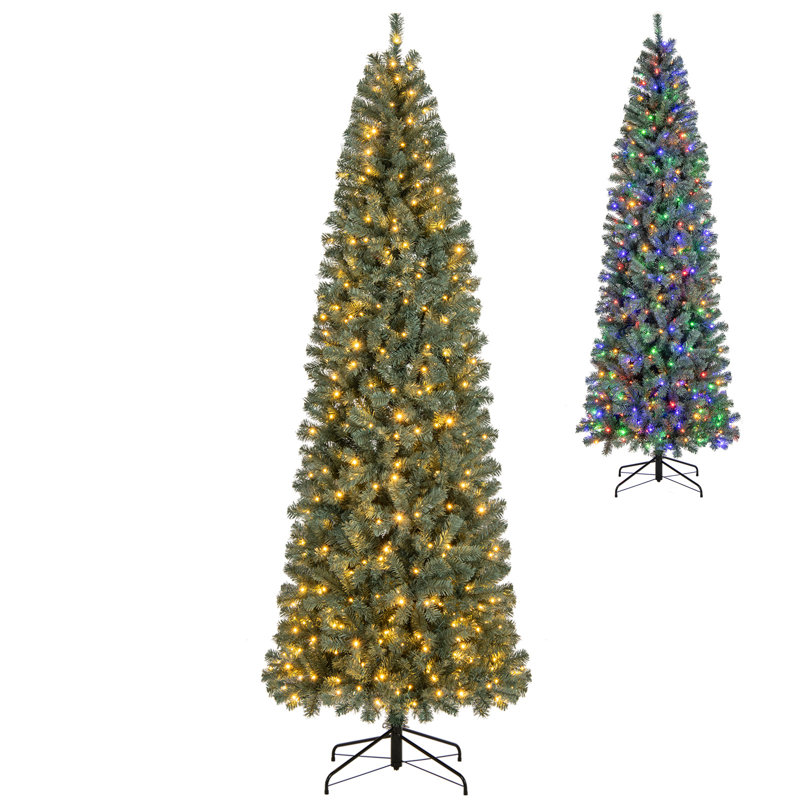 Arbre de Noël artificiel avec lumières et branches, 9'
