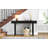 Narrow Console Table With Rattan Accent-1801037788
