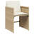  Patio Dining Set Set Of 8 Beige PE Rattan 9 Piece Foldable-1779423131-1779423129