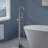 Topcraft Single Handle Floor Mounted Freestanding Tub Filler with Hand shower-69763949