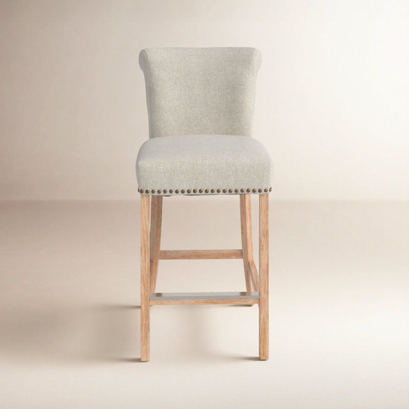 Ashland Laura Upholstered Counter Stool, White