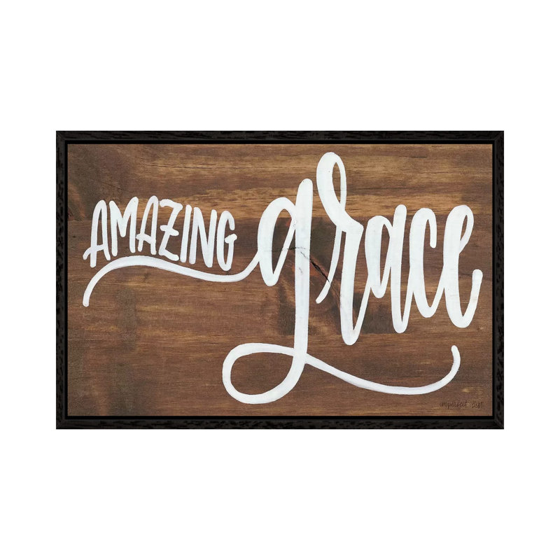 Amazing Grace by Imperfect Dust - Print on Canvas, 66.04 cm H x 45.72 cm W, Black Framed