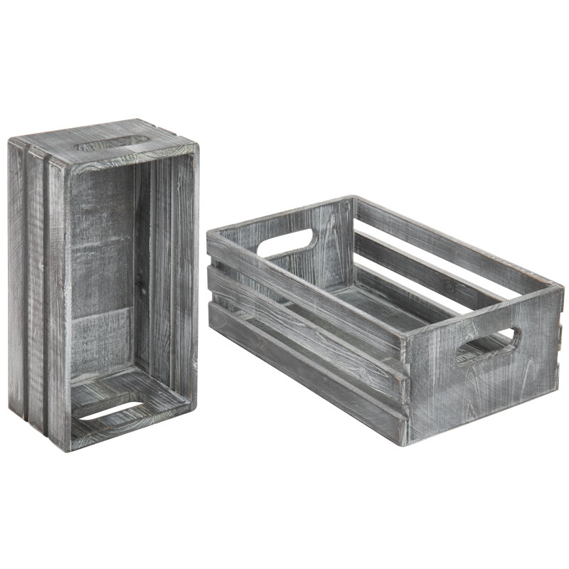Gracie Oaks Abedraouf Solid Wood Bin