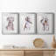 «Sitting Dog I», ensemble de 3 cadres photo-235892090-235892037
