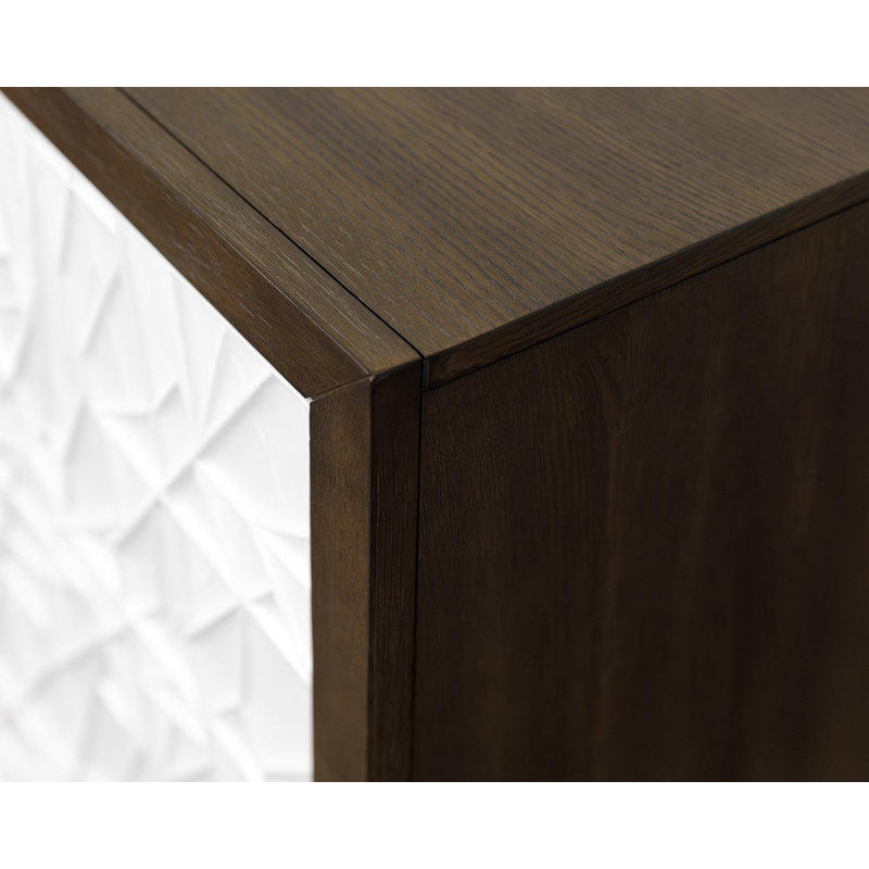Jisell 80'' Console Table, Brown