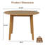 Table de salle à manger extensible ronde pour 2 à 4 personnes, table de salle à manger pliante en bois avec taille réglable, conception peu encombrante pour les petits appartements et les salles à manger-1381522446