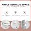 Ensemble de meuble-lavabo de salle de bain avec lavabo en céramique, meuble-lavabo peu encombrant-842161668