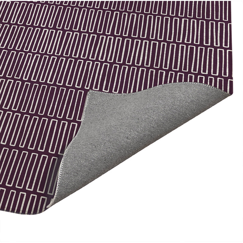 Tapis de bureau Block Block, L 72 po x P 48 po, Aubergine