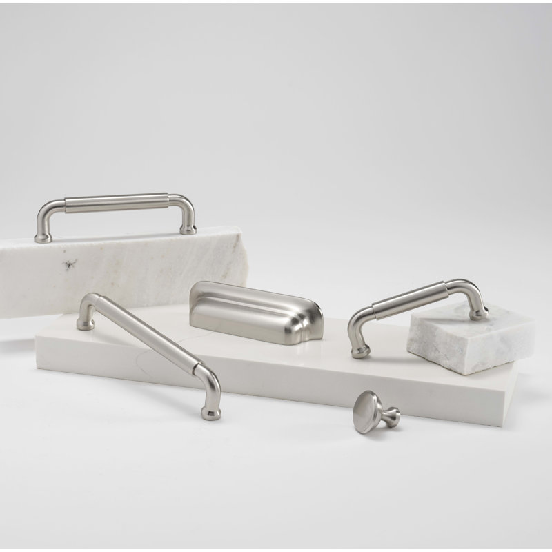 Edgewood Collection Pull Solid Brass, Satin Nickel, 18"