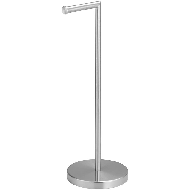 Porte-papier hygiénique sur pied, Argent