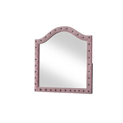 44.4"W Glam Mirror, Pink