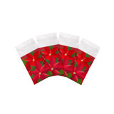 Christmas Poinsettia Cotton Sateen Dinner Napkins