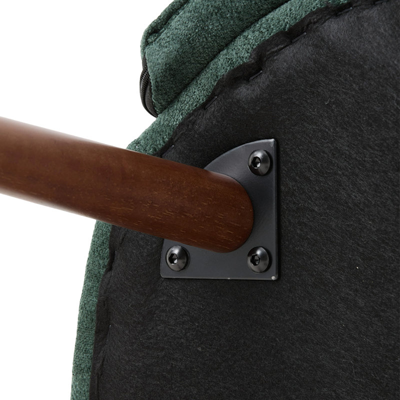 49cm H Upholstered Wing Back Accent, Green