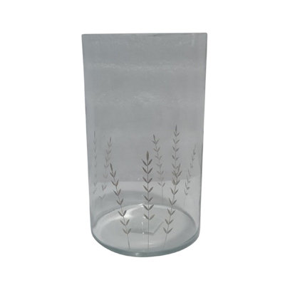 Vase cylindrique en verre Effrosini