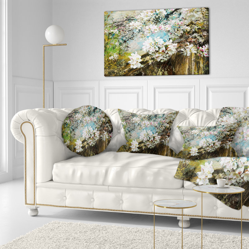 Coussin de fleurs florales à fleurs avec coussins lombaires