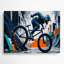 Sports BMX Grey Metal Wall Art