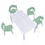 Chaise à accoudoirs en polypropylène Haze Green-2056733521