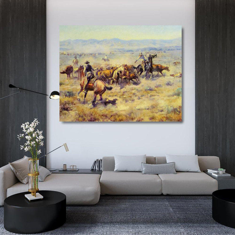 The Round-Up, 36" H x 46" W