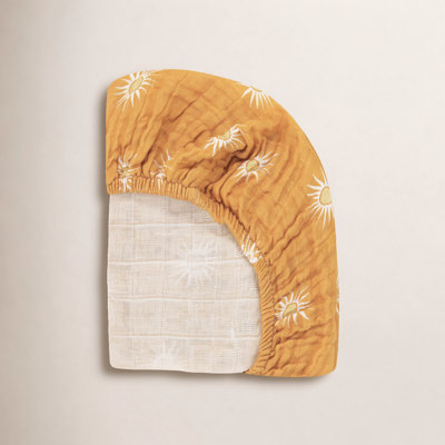 Golden Hour Muslin Mini Crib Sheet