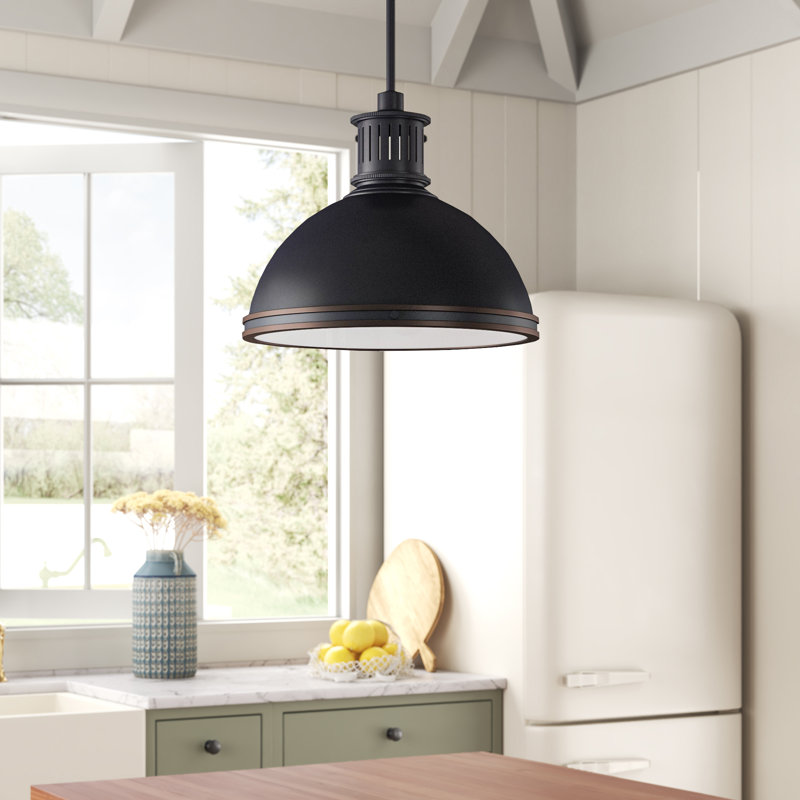 Pratt Street Metal Three Light Pendant from Generation Lighting , Oil-Rubbed Bronze