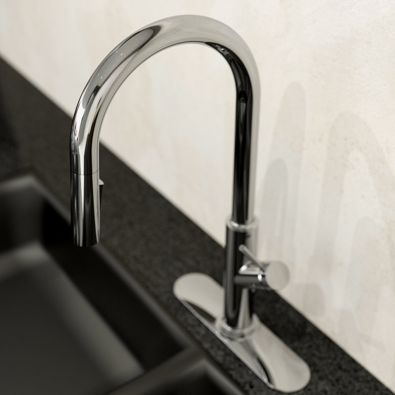 Robinet de cuisine à poignée simple Belanger, Chrome poli